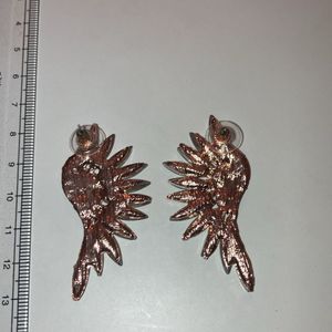 Delicate Angel Wings Stone Earring