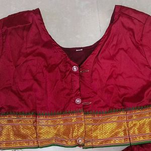 Readymade Nauvari Saree (Red)