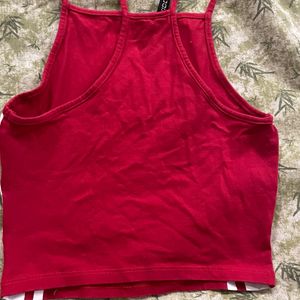 H&m Red Crop Top