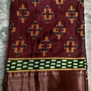 Pochampallii Ikkat Print Silk Saree