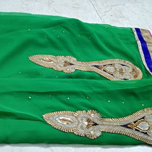 Beutiful Green Colour Saree