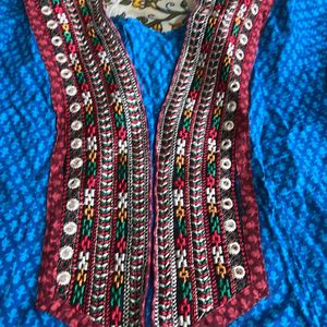 Used Gujrati Cotton Anarkali Kurti