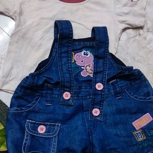 Baby Girl Dungarees COMBO pack Of 3