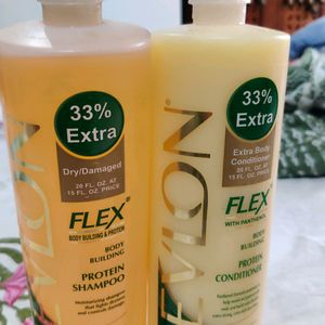 💆REVLON Protein Shampoo + Conditioner com