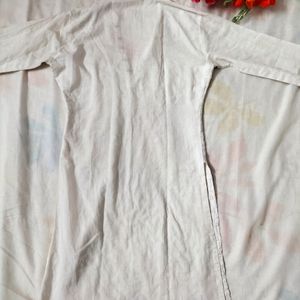 Collor White XS Kurti