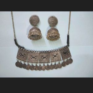 2 Type Oxidise Jewellery Set