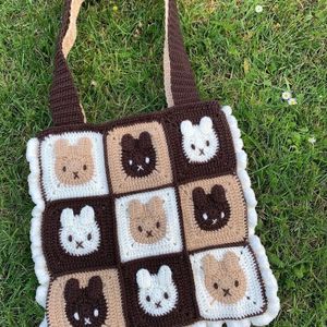 Crochet Multi Colour Of Miffy Tote Bag