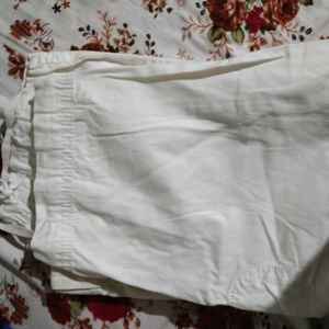 White Capri Trouser
