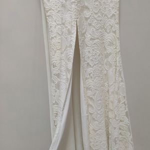 White Lacework Maxi Dress