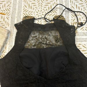 Black Sleeveless Blouse