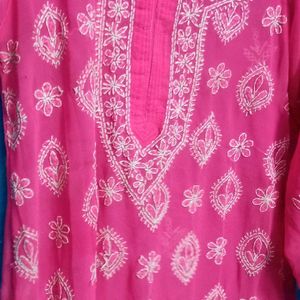 Chikankari Kurta With Inner