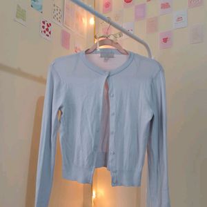 H&M Light Blue Knit Cardigan