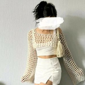 Meshed Top White