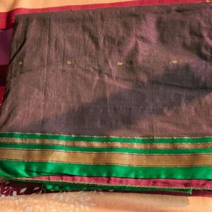 Magenta Cotton Silk Saree (Women)