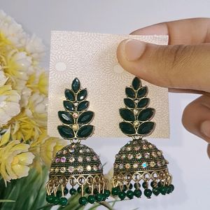 Combo Of 2 Ethnic Earing Studs/jhumkas