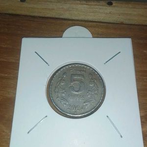 Rare 5 Rupees Heavy Coin 2004