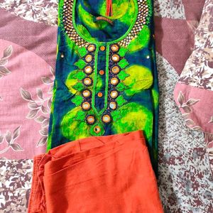 New Festive Cotton Kurti Sets With Legging