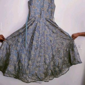 GRAY GOWN WITH CANCAN FOR KIDS