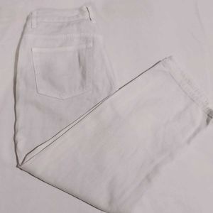 Off White Straight Jeans