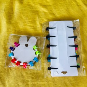 Cute Trendy Hair Clips combo For Kids