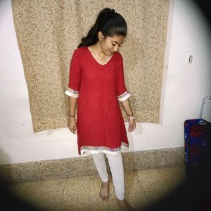 Kurta Leggings Set For Women Regular Wear