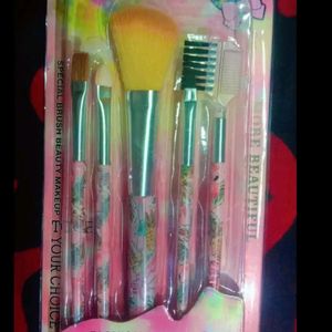 5Pc Makeup Brush Set