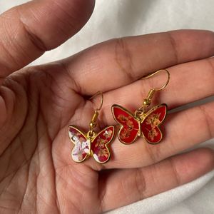 Flower Butterfly Earrings