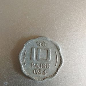 Old 10 Paisa Coin For Collectors