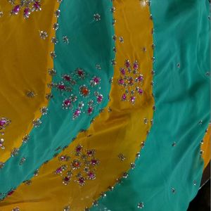 Beautiful Saree With Stitched Blouse