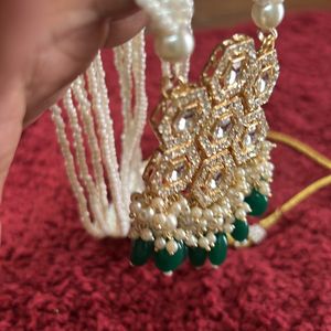 Beads Nd Kundan Elegant Long Necklace