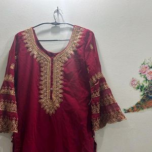 Full Gher Plazo Kurta