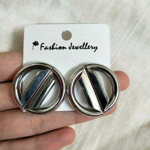 Silver Bold Earrings