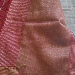 Full Zari Woven Pink Saree