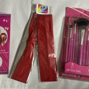 Hair Band Braid and Makeup Brush 5pcs