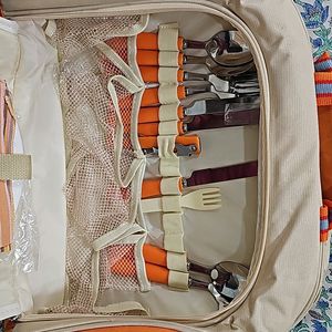 Lunch Bag For Picnic With Cutlery Set