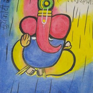 Ganpati Bappa Beautiful Painting