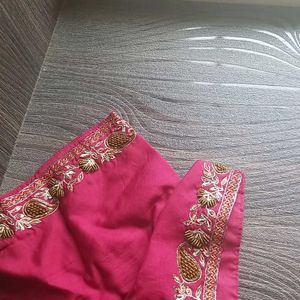 Embroidered Pure Silk Blouse