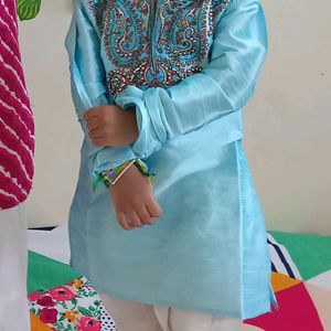 3 Piece Kids Wedding Wear Sherwani Set