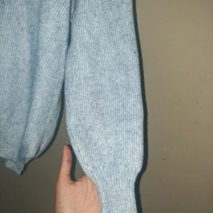 Pastel Pale Blue Turtleneck Sweater. 1500 Coins.