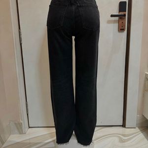 ZARA black High Waist Denim