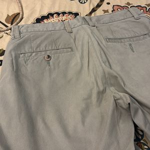 Ankle Length Grey Chinos For Men