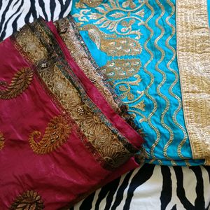 Combo Of 2 Heavy Embroidery Saree