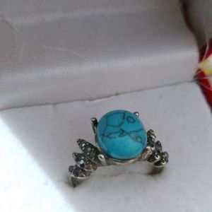 Blue Stone  Aesthetic Ring