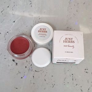 Just Herbs Lip And Cheek Tint Brick Red