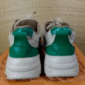 Men Colour Blocked Sneaker Beige & Green