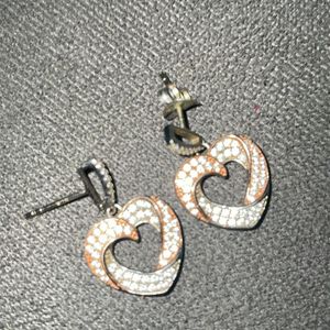 Silver Dual Tone Juliet Earrings