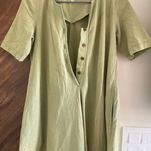 Sage Green Flary Jumpsuit