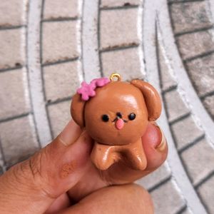 Dog Clay Charm