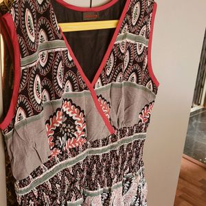 Multi Color Sleeveless Dress