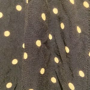 M&S Midnight blue polka Dots MIDI dress